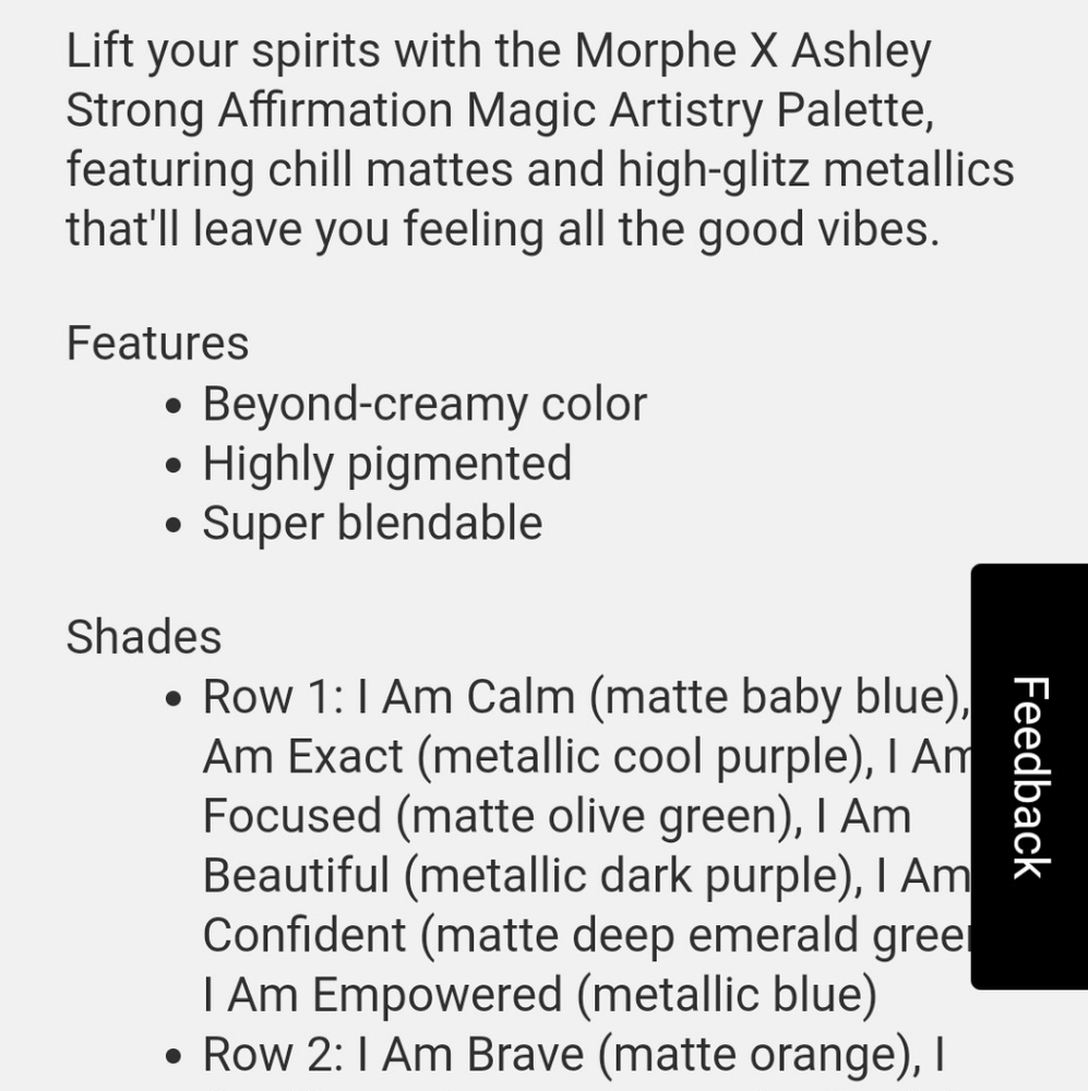 Morphe Ashley Strong Affirmation Magic Artist Palette - Picture 2 of 12